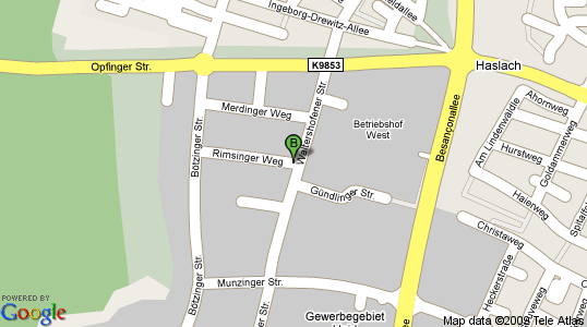 Bioraum Parkett neben dem TÜV